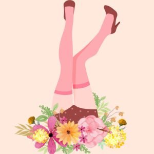 Abstract Legs and Flowers 1