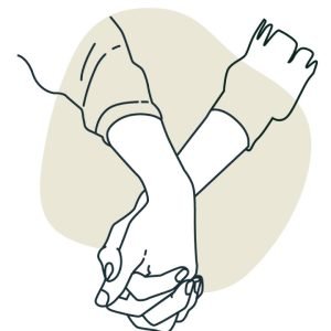 Hand in hand-Lineart